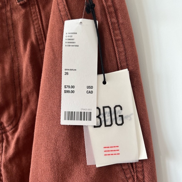 Burnt orange brand new BDG pants with tag - Picture 3 of 3